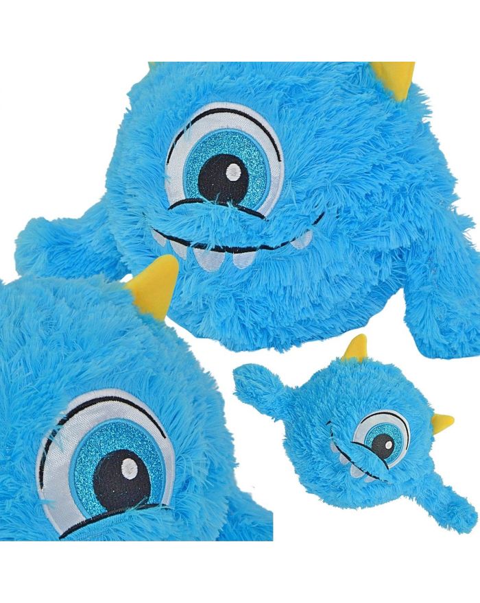 PIŁKA EMOJI 23CM Z RĄCZKAMI NIEBIESKA