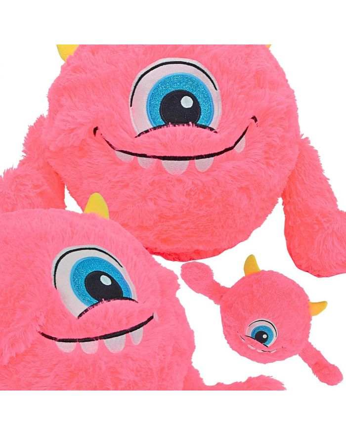 PIŁKA EMOJI 23CM Z RĄCZKAMI RÓŻOWA