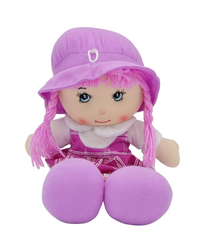 LALKA PRZYTULANKA SZMACIANKA Z DŻWIĘKIEM FIOLETOWA