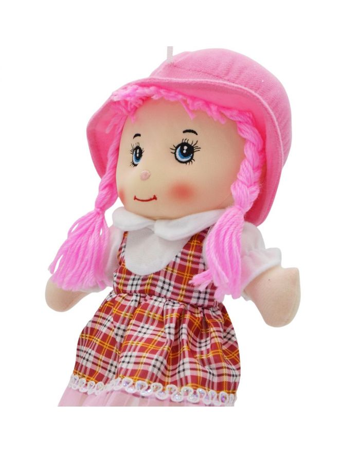 LALKA PRZYTULANKA SZMACIANKA Z DŻWIĘKIEM RÓŻOWA