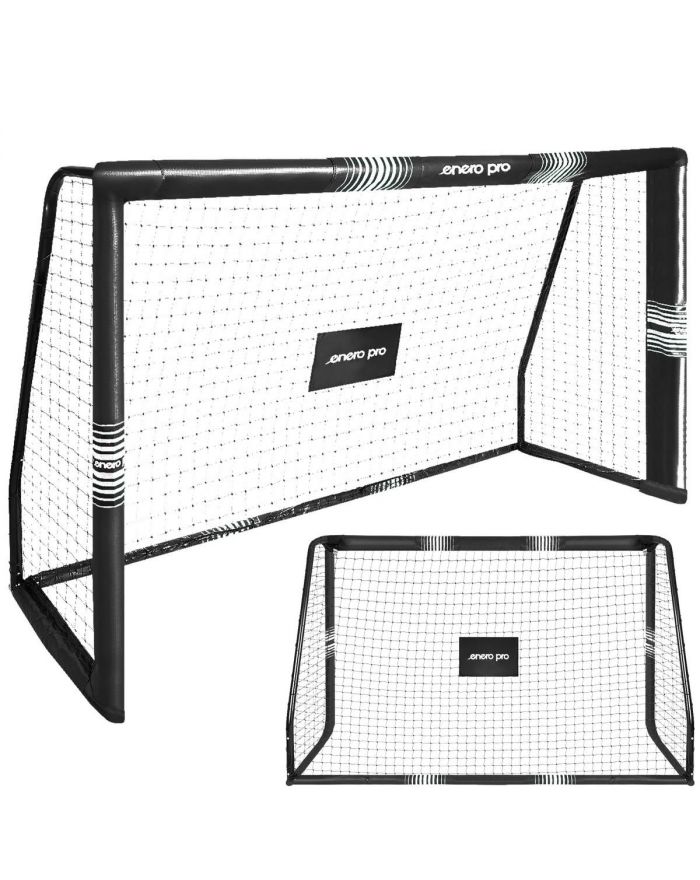 BRAMKA DO PIŁKI NOŻNEJ Z SIATKĄ 240x160x85CM ENERO PRO