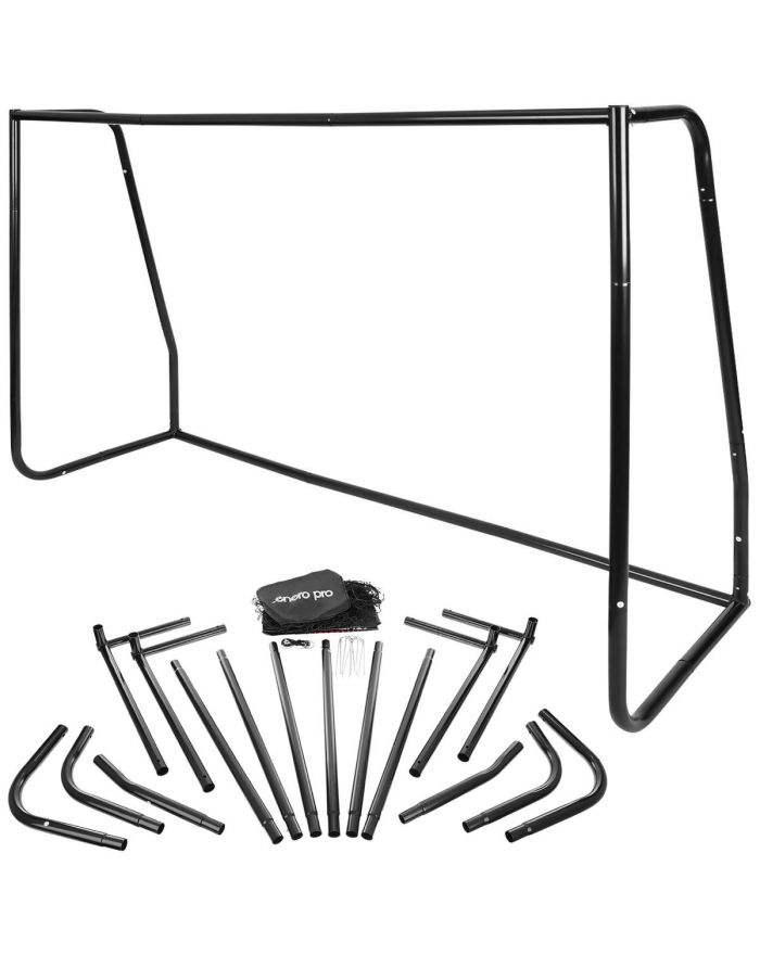 BRAMKA DO PIŁKI NOŻNEJ Z SIATKĄ 240x160x85CM ENERO PRO