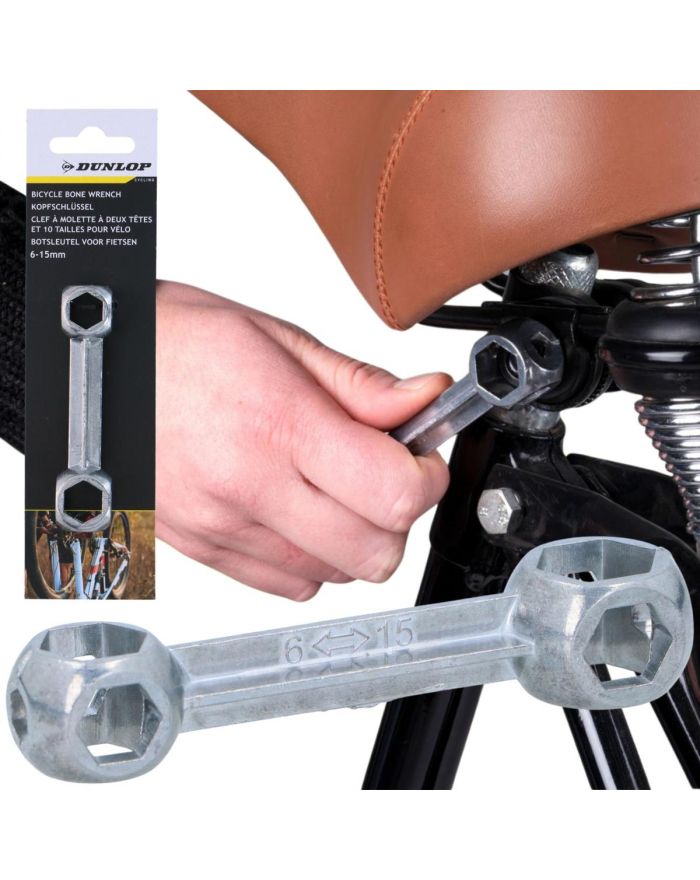KLUCZ ROWEROWY 10 FUNKCJI W KSZTAŁCIE KOŚCI DUNLOP