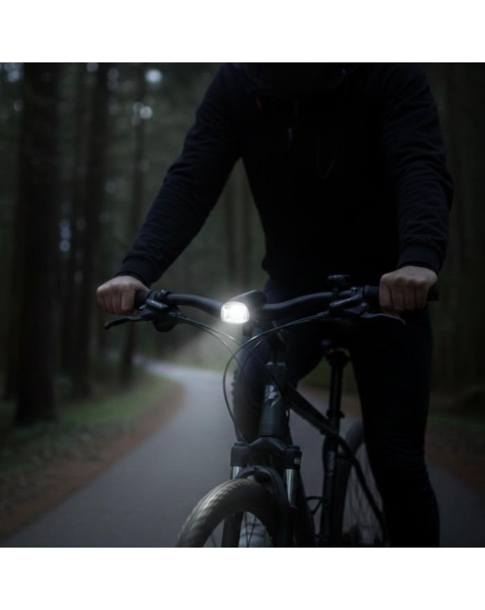 LAMPKA ROWEROWA PRZEDNIA LED USB-C CERTYFIKAT 2 TRYBY DUNLOP