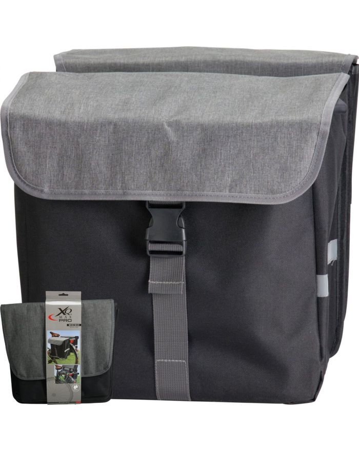 SAKWA TORBA ROWEROWA PODWÓJNA TYLNA NA BAGAŻNIK 2x20L XQMAX