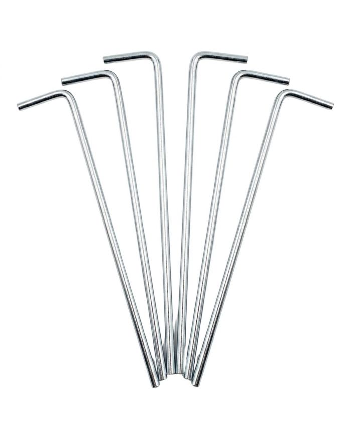 ŚLEDZIE SZPILKI DO NAMIOTU 18CM KPL.6 SZT METALOWE ENERO CAMP