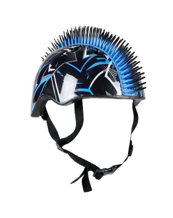 KASK ROWEROWY DZIECIĘCY REGULOWANY NO FEAR MOHAWK R.(48-52CM) BLACK/ BLUE