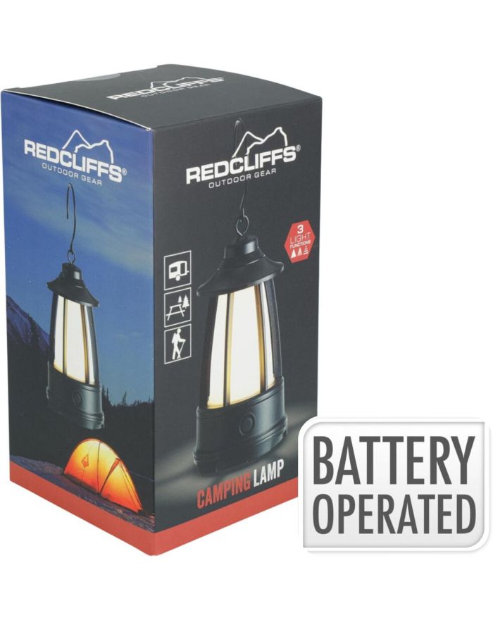 LATARKA LAMPA CAMPING NA BATERIE 15X8CM REDCLIFFS