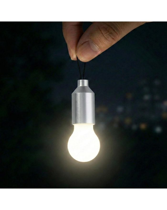 LATARKA TURYSTYCZNA LED WISZĄCA GRUNDIG SREBRNA