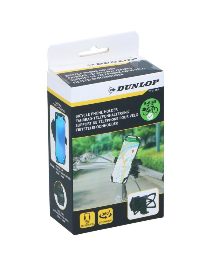 UCHWYT ROWEROWY NA TELEFON DUNLOP OBRACANY 360 STOPNI CZARNY