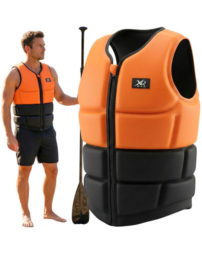 KAMIZELKA NEOPRENOWA ASEKURACYJNA SUP XQMAX R.S ORANGE/ BLACK