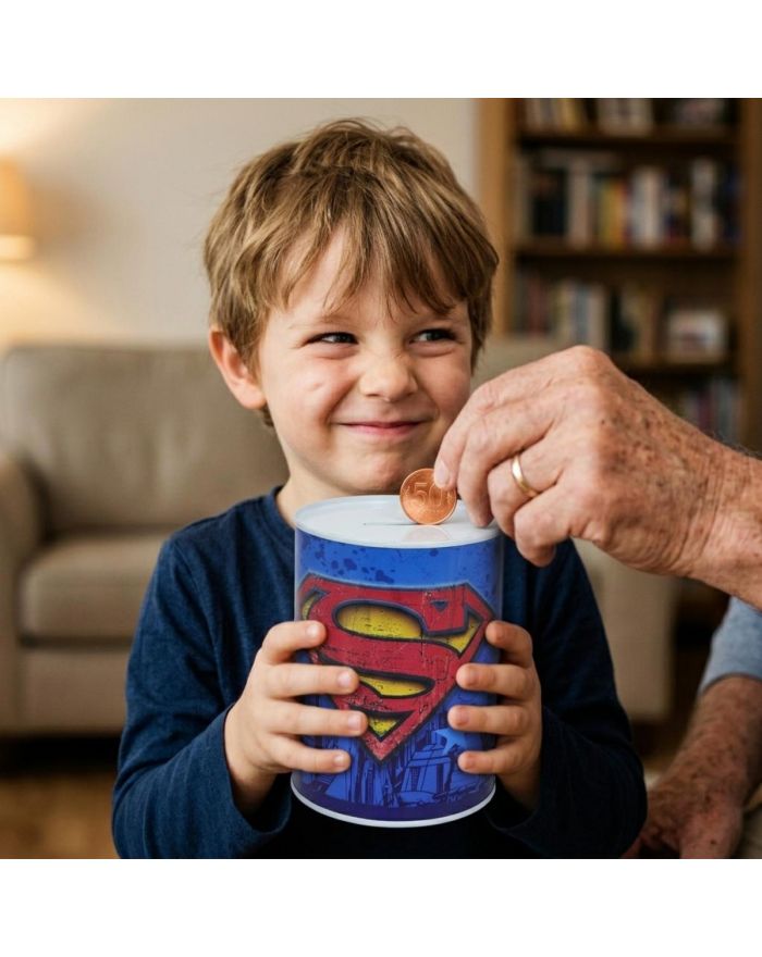 SKARBONKA METALOWA SUPERMAN 10x15CM