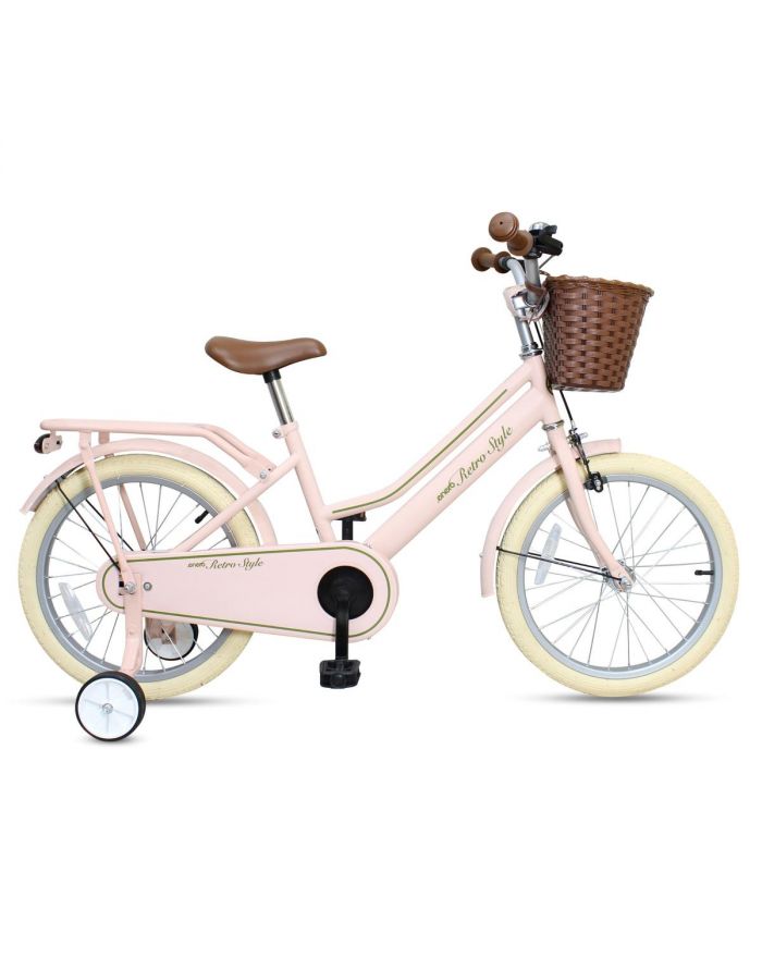 ROWEREK DZIECIĘCY 18 RETRO STYL RÓŻOWY ENERO