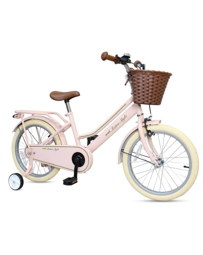 ROWEREK DZIECIĘCY 18 RETRO STYL RÓŻOWY ENERO