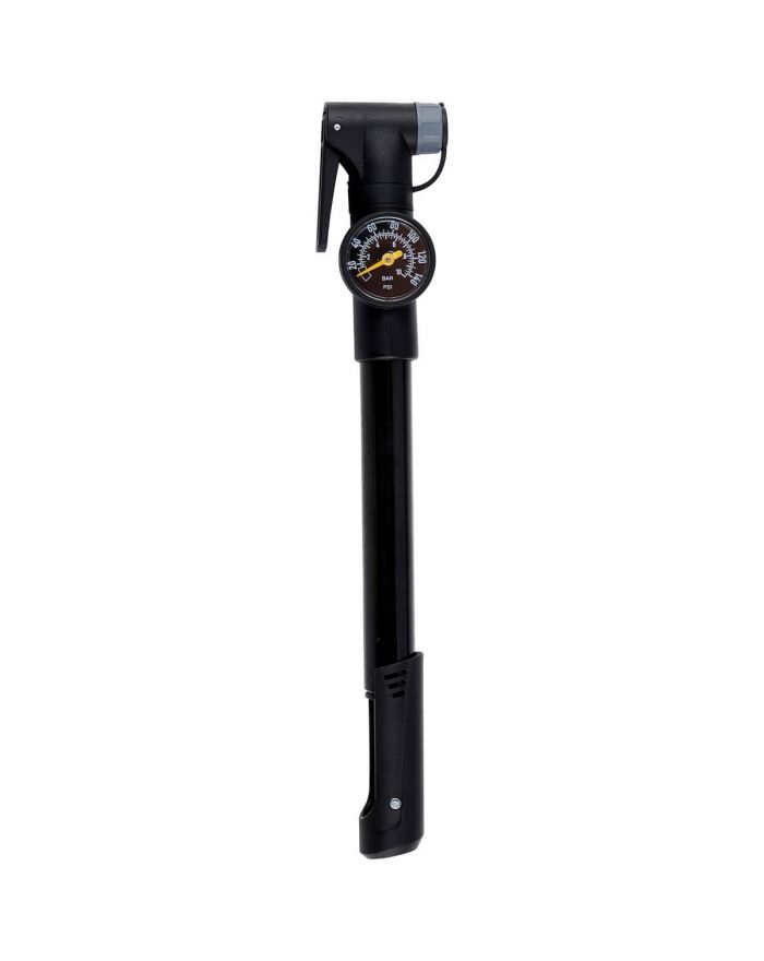 POMPKA ROWEROWA MINI Z MANOMETREM 120psi (8bar) CZARNA DUNLOP