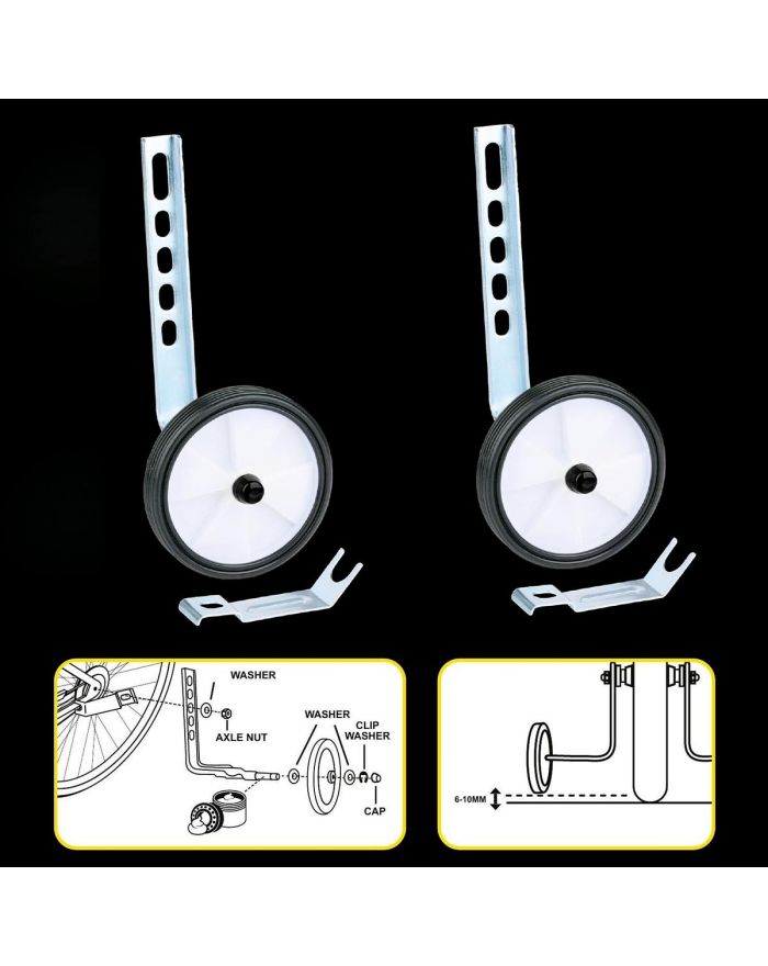 KÓŁKA PODPOROWE BOCZNE DO ROWERU 12-16" REGULOWANE DUNLOP