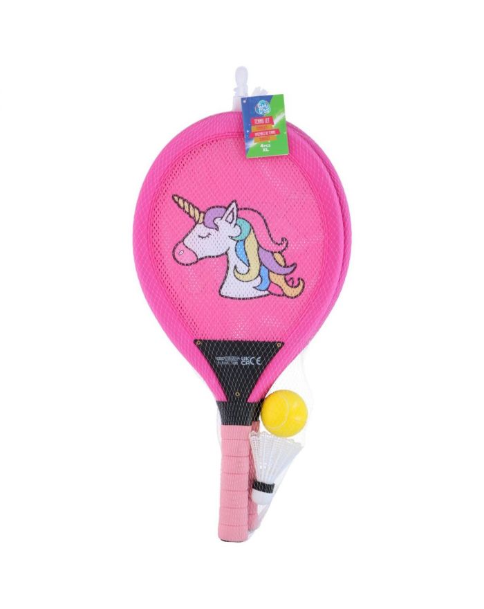 ZESTAW DO BADMINTONA TENISA JUMBO KID EDDY TOYS - UNICORN