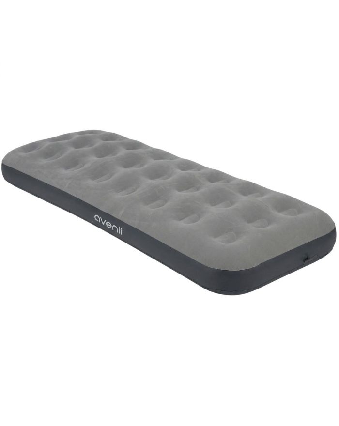 MATERAC FLOKOWANY 1-OSOBOWY CLOUDCOIL SZARY 191x73x22CM 24637