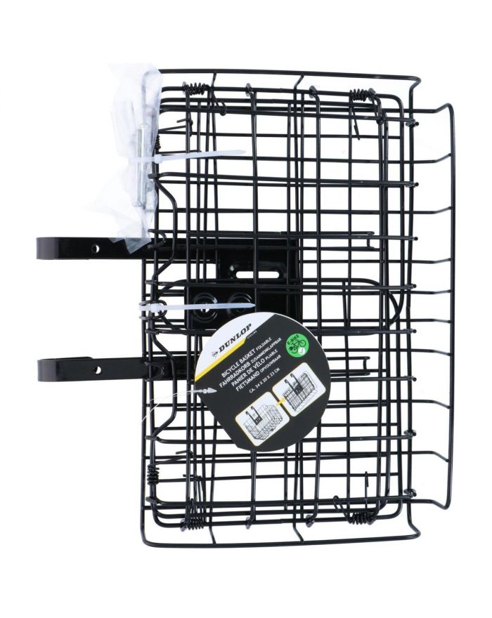 KOSZYK ROWEROWY NA PRZÓD SKŁADANY 34X20X23CM DUNLOP