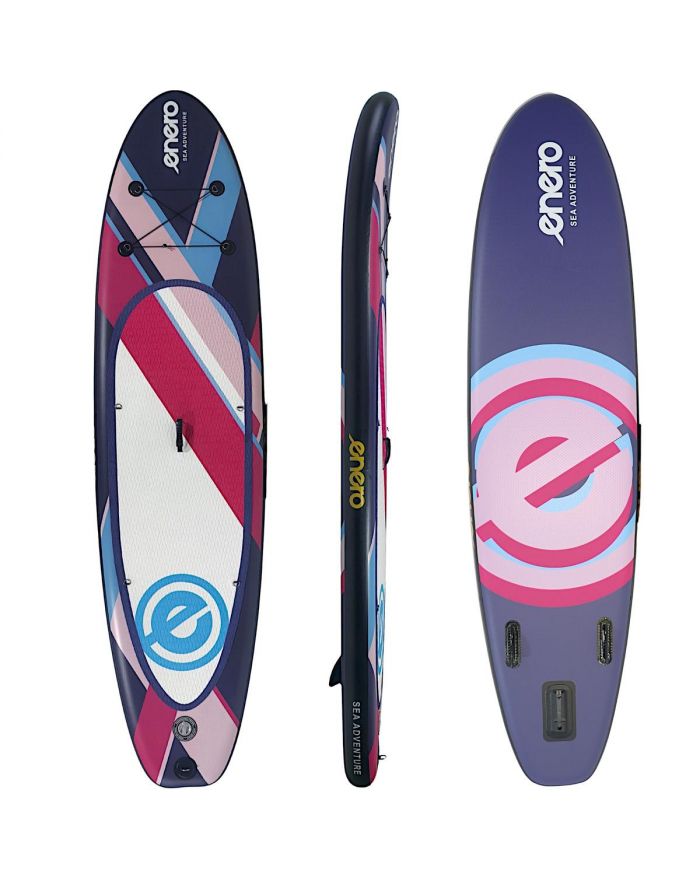 ZESTAW - DESKA SUP DMUCHANA ENERO 320x81x15CM PURPLE