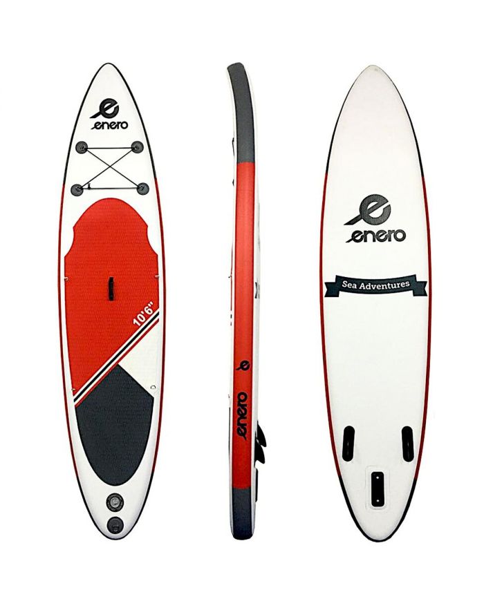 ZESTAW - DESKA SUP DMUCHANA 145KG 320X81X15CM ENERO