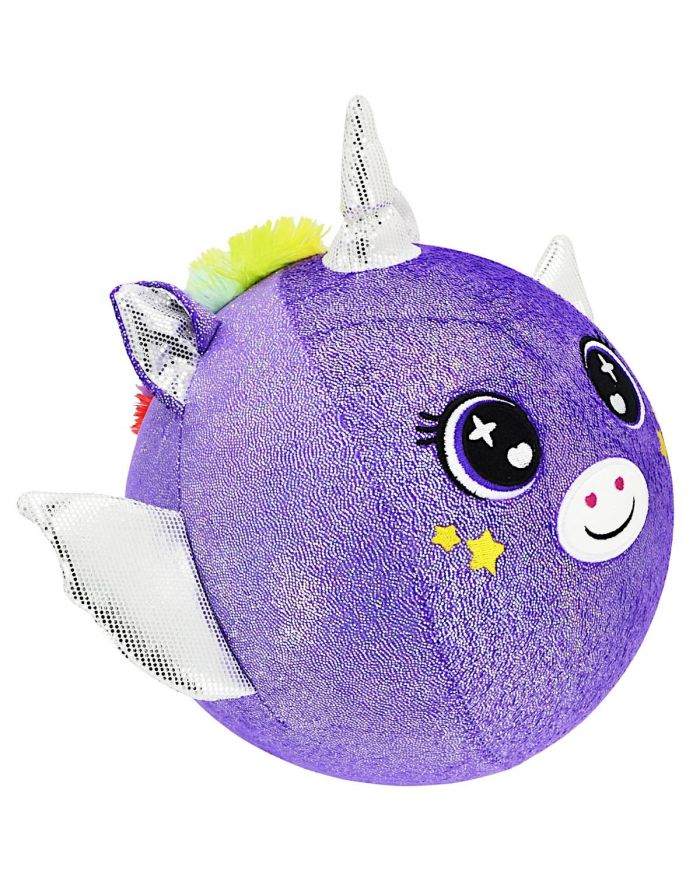 PIŁKA EMOJI 23CM JEDNOROŻEC FIOLETOWA