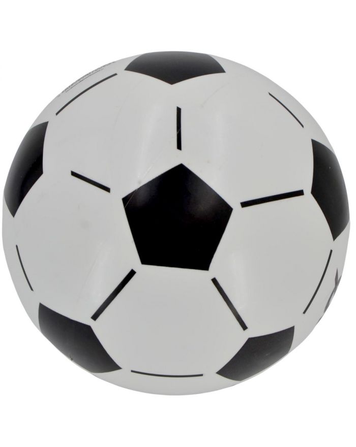 PIŁKA NOŻNA WINYLOWA BIEDRONKA SOCCER BIAŁO CZARNA 21CM 85G ENERO