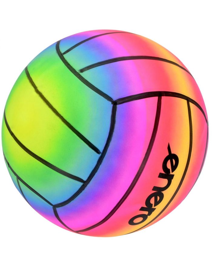 PIŁKA SIATKOWA WINYLOWA RAINBOW 21CM 200G ENERO