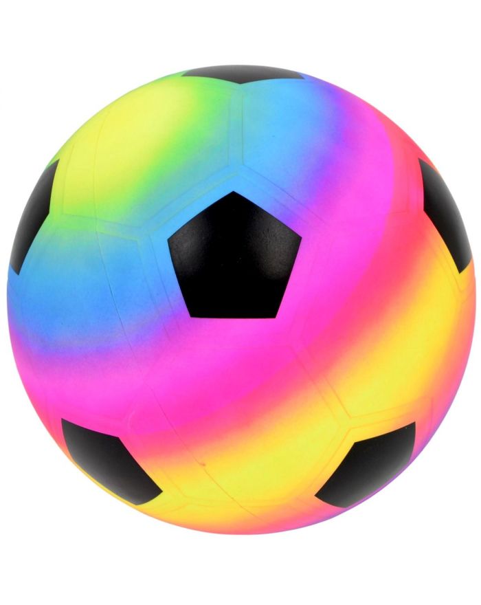 PIŁKA NOŻNA WINYLOWA RAINBOW 21CM 200G ENERO