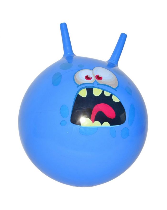 PIŁKA DO SKAKANIA Z ROGAMI SKOCZEK 45CM NIEBIESKA ENERO TOYS