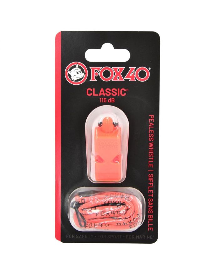 GWIZDEK FOX 40 CLASSIC POMARAŃCZOWY ZE SZNURKIEM