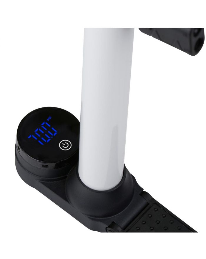 POMPKA ROWEROWA WARSZTATOWA 120PSI (8,3 Bar) WYŚWIETLACZ CYFROWY LCD SKŁADANA PODSTAWA DUNLOP