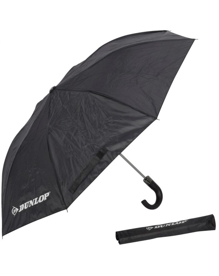 PARASOL SKŁADANY CZARNY PÓŁAUTOMAT 92CM DUNLOP
