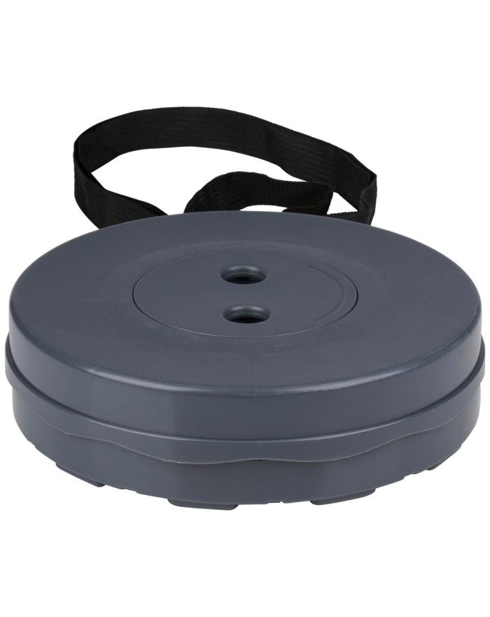 KRZESŁO WĘDKARSKIE TURYSTYCZNE TABORET SKŁADANY SZARY  śr 25cm wys45,3cm