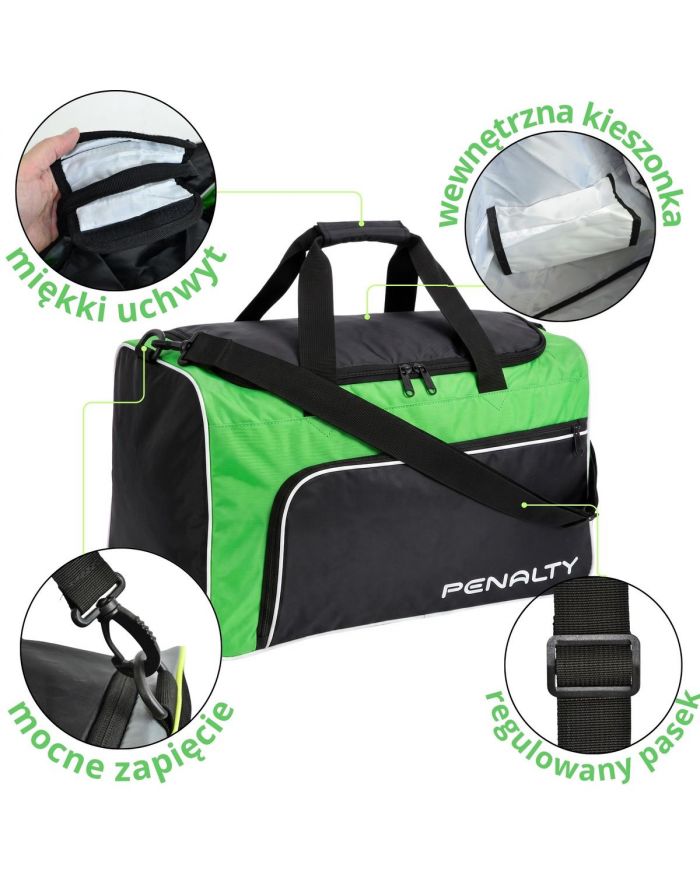 TORBA SPORTOWA PENALTY BAG MALA GYM S11 MEDIUM ZIELONA