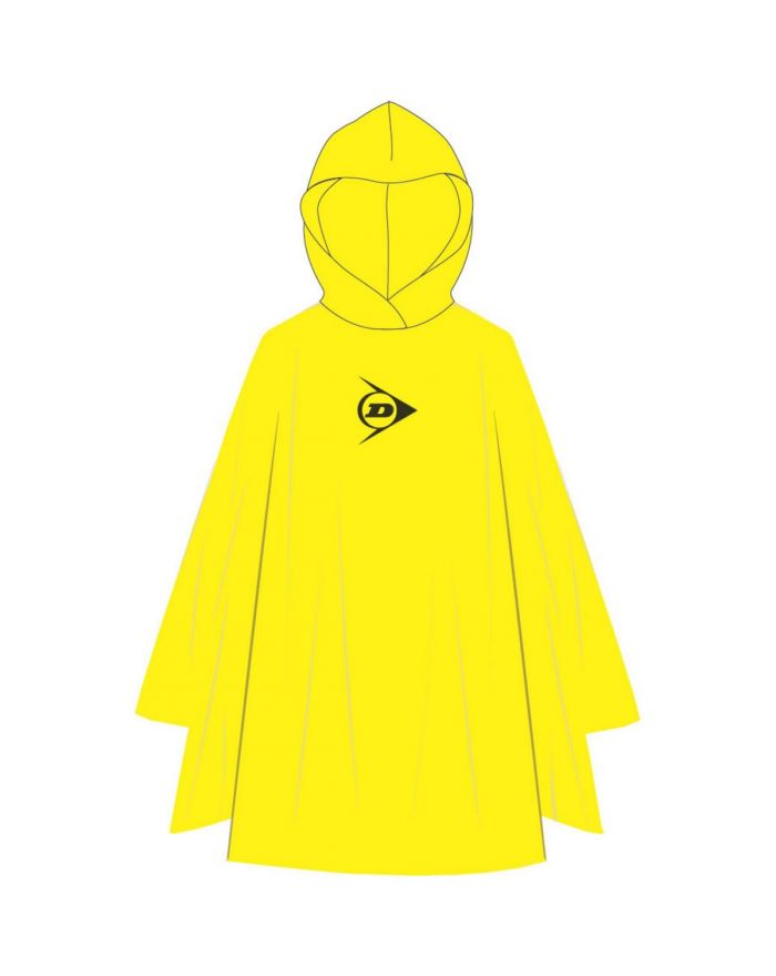 PONCHO PRZECIWDESZCZOWE ROWEROWE DLA DOROSŁYCH 100x130x1CM PE 135GR ŻÓŁTE DUNLOP