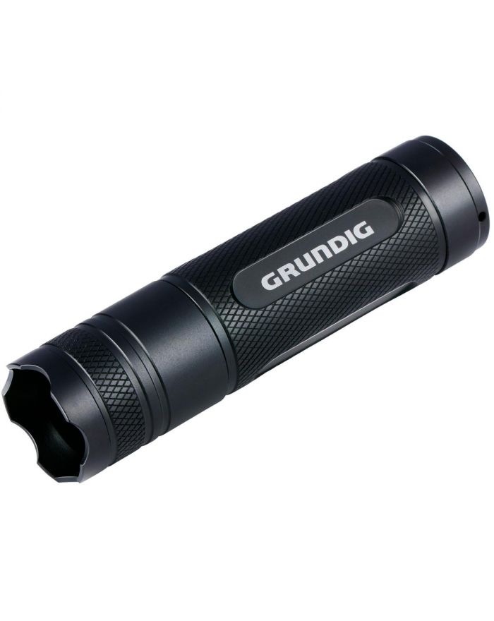 LATARKA RĘCZNA LED GRUNDIG 3W 120LM 3 TRYBY ZASIĘG 140M CZARNA