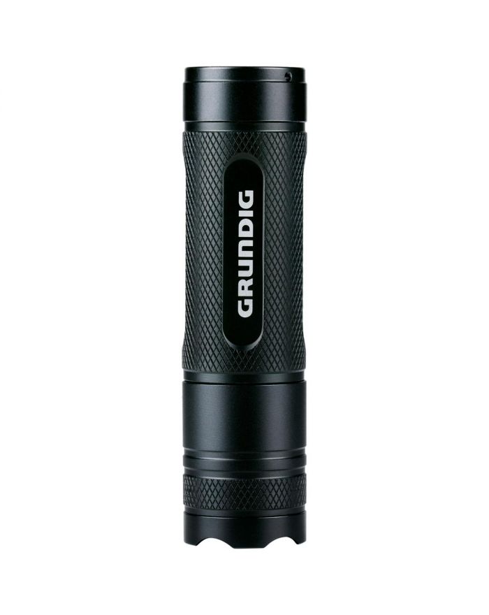 LATARKA RĘCZNA LED GRUNDIG 3W 120LM 3 TRYBY ZASIĘG 140M CZARNA