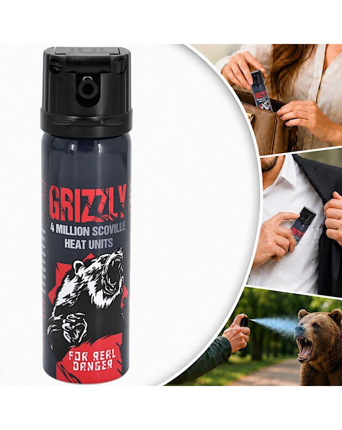 GAZ PIEPRZOWY GRIZZLY GEL 4MLN SHU 26.4% OC 63ML STOŻEK 13063-C SHARG