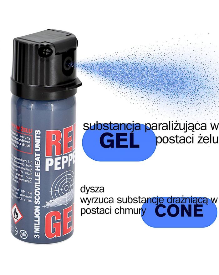 GAZ PIEPRZOWY GRAPHITE GEL 3MLN SHU CONE 50ML 11050-C SHARG
