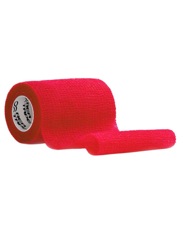 REA TAPE BANDAŻ ELASTYCZNY COHESIVE BAND SAMOPRZYLEPNY 4,5M 7,5CM CZERWONY