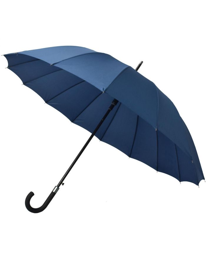 PARASOL DŁUGI PÓŁAUTOMATYCZNY 16 ŻEBER GRANATOWY SEMI LINE