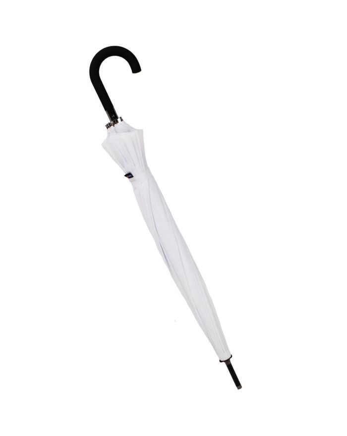 PARASOL DŁUGI PÓŁAUTOMATYCZNY 16 ŻEBER BIAŁY SEMI LINE