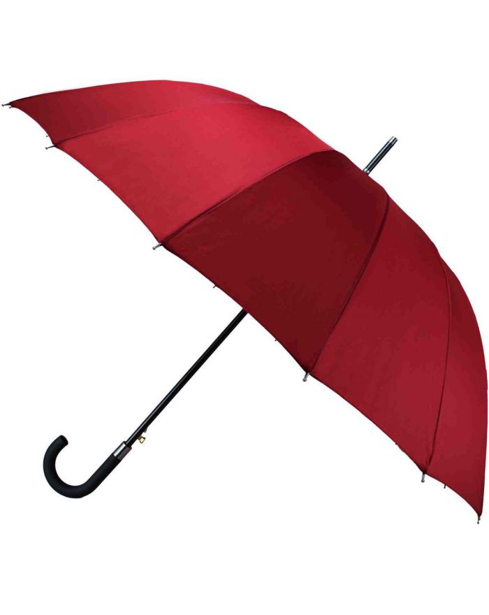 PARASOL DŁUGI PÓŁAUTOMATYCZNY 16 ŻEBER CZERWONY SEMI LINE
