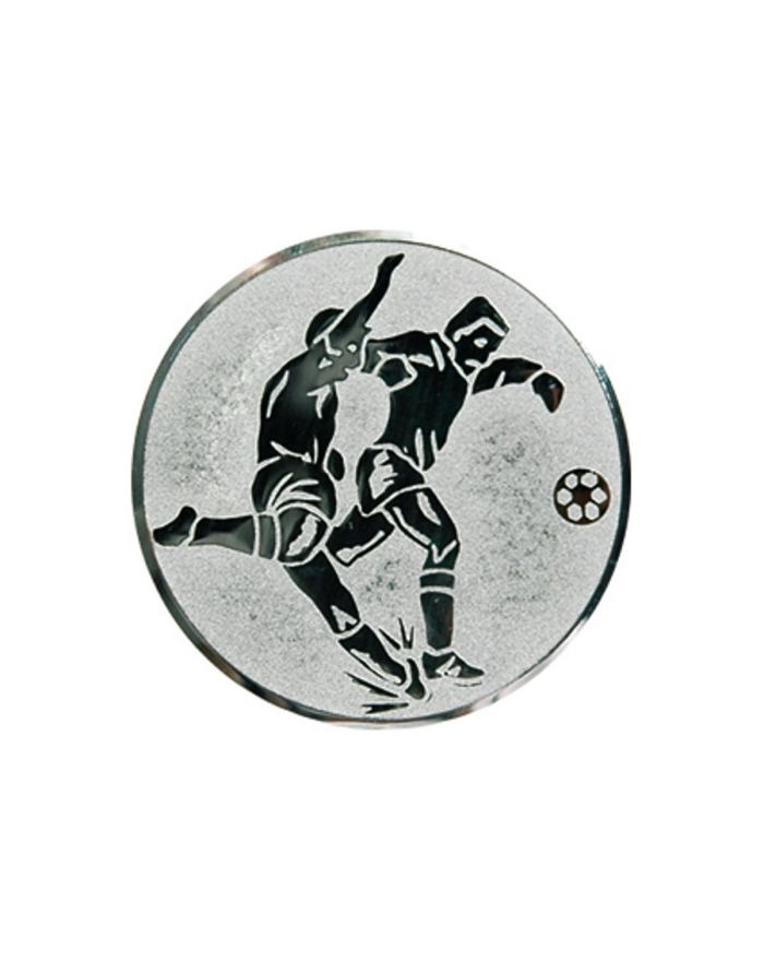 Wklejka aluminiowa srebrna - piłka nożna