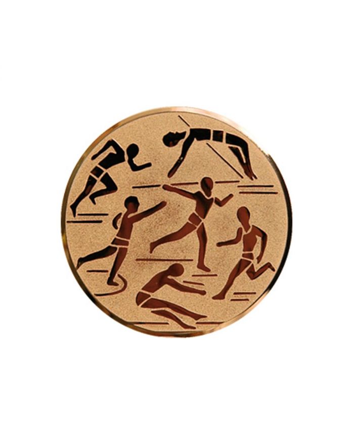 Wklejka aluminiowa brąz - lekkoatletyka
