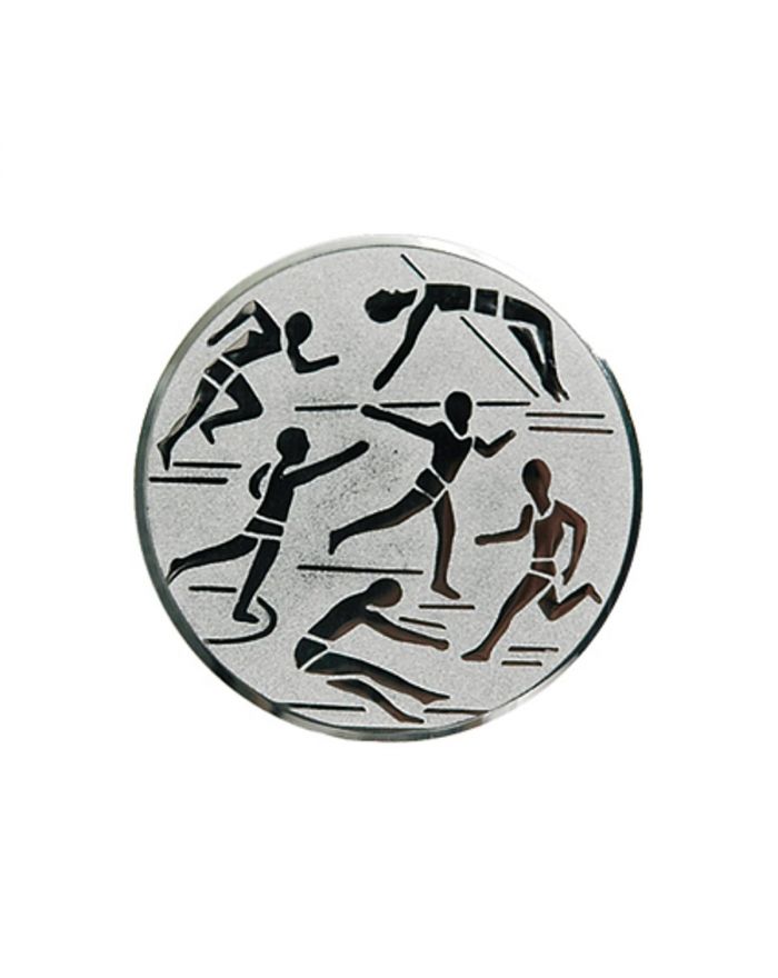 Wklejka aluminiowa srebrna - lekkoatletyka