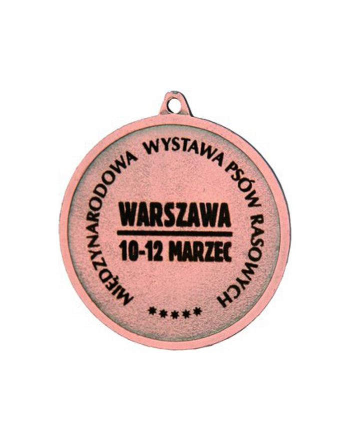 Medal stalowy grawerowany laserem- RMI