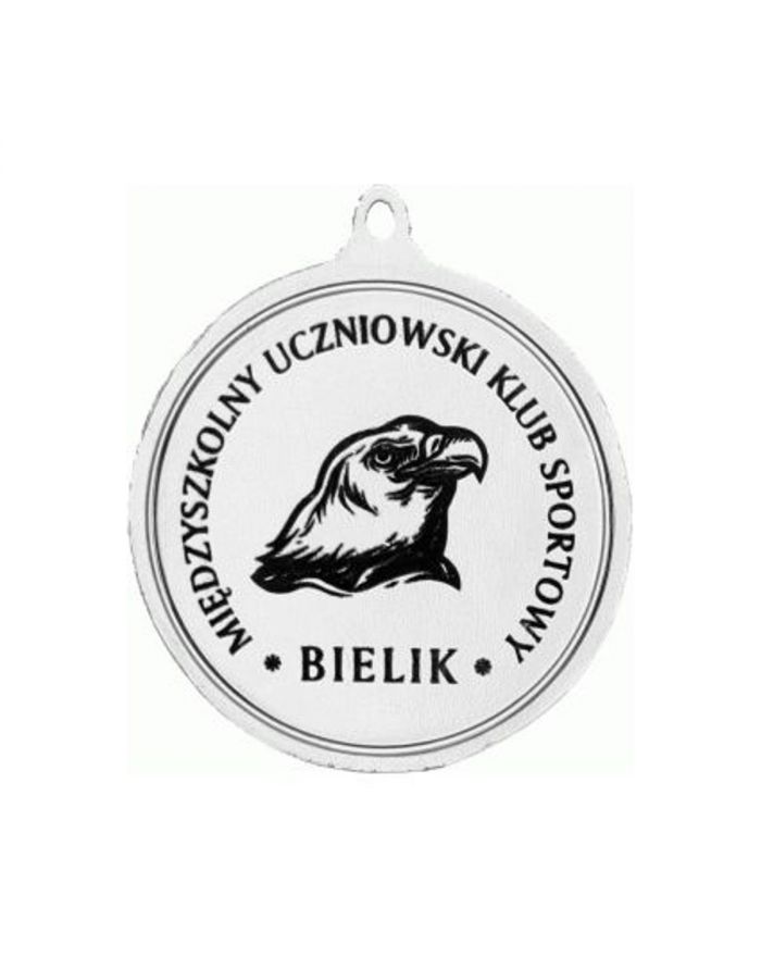 Medal stalowy grawerowany laserem- RMI