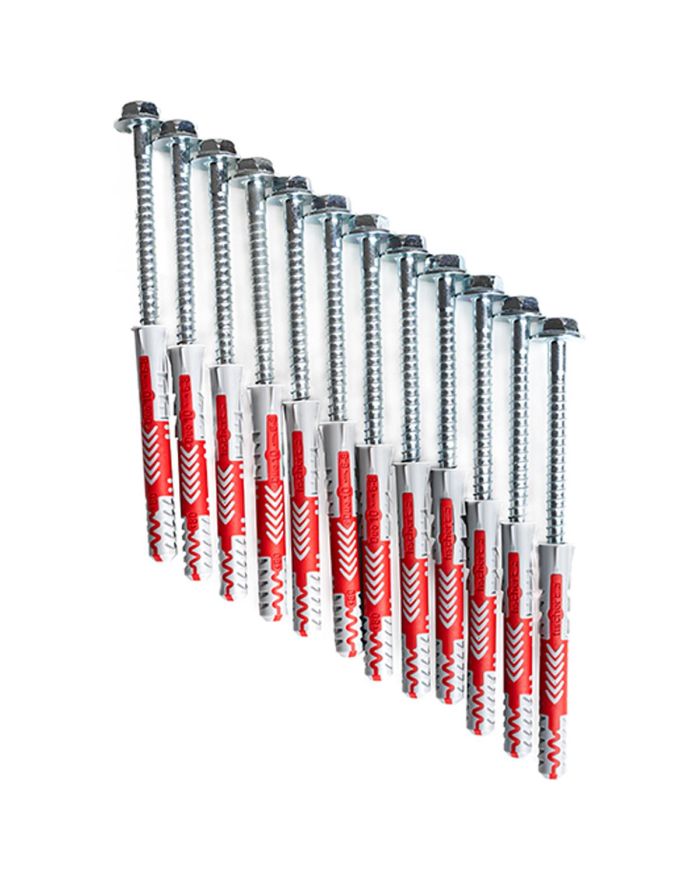 KOŁKI ROZPOROWE FISCHER 10x80 Z WKRĘTAMI DO DRABINEK 12SZT BENCHK PS12